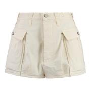 R13 Bubble Cargo Shorts White, Dam