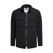 Stutterheim Matt Vattentät Overshirt Black, Herr