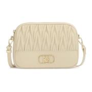 Kazar Beige handväska med slående monogram Beige, Dam