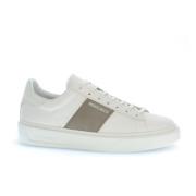 Woolrich Vita Lädersneakers för Män White, Herr