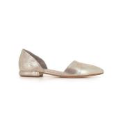 Officine Creative Platina Läder Ballerina Skor Gray, Dam