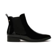 Kazar Slip-on platta stövlar med låg klack Black, Dam