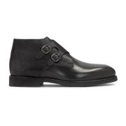 Kazar Monk Double Strap Ankelboots Black, Herr