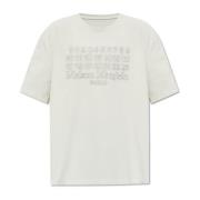 Maison Margiela T-shirt med logotyp Gray, Herr