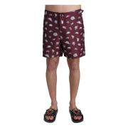 Dolce & Gabbana Elegant kastanjebrun badshorts Multicolor, Herr