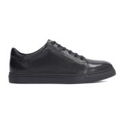 Kazar Svarta Läder Casual Sneakers Black, Herr