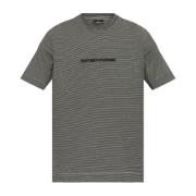 Emporio Armani T-shirt med logotyp Black, Herr