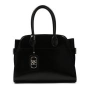 Kazar Elegant stel handväska med handtag Black, Dam