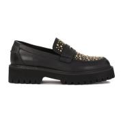 Kazar Svarta halvskor med guld rhinestones Black, Dam