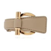 Salvatore Ferragamo Läderarmband Beige, Dam