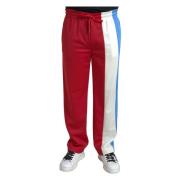 Dolce & Gabbana Elegant Randig Sweatpants med Dragsko Multicolor, Herr