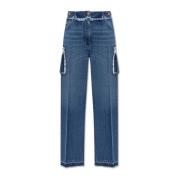 Versace ‘Cargo’ stil jeans Blue, Dam