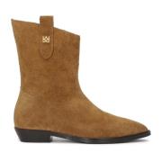 Kazar Mocka cowboyboots med hög skaft Brown, Dam