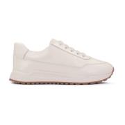 Kazar Damers off-white lädersneakers med en bekväm konstruktion White,...