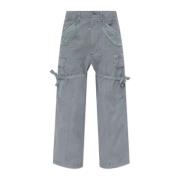 R13 Cropped Cargo Pant Gray, Dam