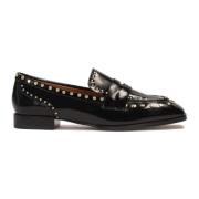 Kazar Slip-on halvskor dekorerade med metallnitar Black, Dam