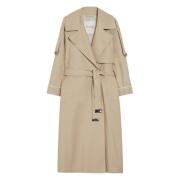 Max Mara Sand Trench Coat Beige, Dam