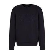 Giorgio Armani Stilig Sweatshirt Ubwz Blue, Herr