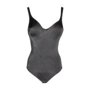 Lisanza Svart Bodycon Bodysuit Black, Dam