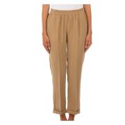 Le Tricot Perugia Kamelbyxor Beige, Dam