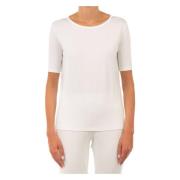 Le Tricot Perugia Vit T-shirt med båtringning White, Dam