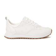 Kazar Vita monogram läder kombination sneakers White, Dam