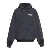 Balenciaga Sweatshirt med logotyp Gray, Herr