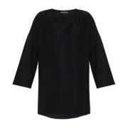 Emporio Armani Topp med sidoslitsar Black, Dam