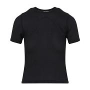 Courrèges Svart T-shirt för kvinnor Black, Dam