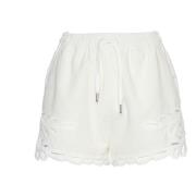 Isabel Marant Vita Bermuda Shorts med Brodyr White, Dam