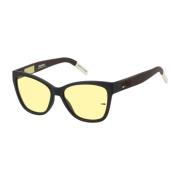 Tommy Hilfiger Fyrkantiga Acetat Solglasögon Tj0026S Black, Herr