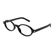 Saint Laurent Jeanne SL 751 Ovala Glasögon i Acetat Black, Unisex