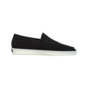 Fear Of God Svarta Läderloafers Stiliga Skor Black, Herr