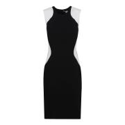 Stella McCartney Svart Sheath Klänning Elegant Rund Halsringning Black...