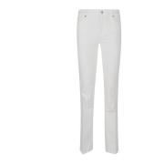 7 For All Mankind Vita Byxor Höj Din Stil White, Dam