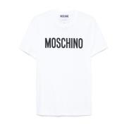 Moschino Vita Crew Neck T-shirts och Polos White, Herr