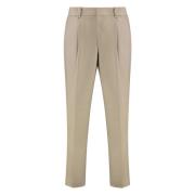 Hugo Boss Slim Fit Chino Byxor med Elastisk Midja Beige, Herr