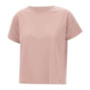 Loulou Studio Mjuk Rosa T-shirt med Shell-logotyp Pink, Dam