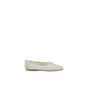 Forte Forte Rhinestone Mesh Ballerinas Elegant Lätt Design White, Dam