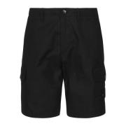 Stone Island Navy Blue Casual Shorts för Män Blue, Herr