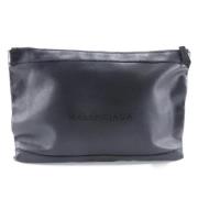 Balenciaga Vintage Pre-owned Laeder kuvertvskor Black, Dam