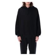 Y-3 Svart Stickat Fransk Terry Hoodie Black, Herr