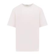 Lemaire Bomull Crew-neck T-shirt Korta ärmar White, Herr