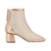 Forte Forte Rhinestone Mesh Ankelboots med Blockklack Yellow, Dam