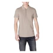 Armani Exchange Kortärmad Polo Vår/Sommar Kollektion Beige, Herr