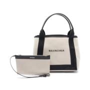 Balenciaga Vintage Pre-owned Canvas totevskor Beige, Dam