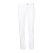 PAIGE Amber Straight Leg Jeans White, Dam