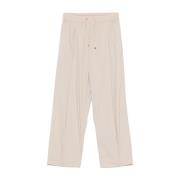 Herno Lätta Stretchbyxor i Nylon Beige, Dam