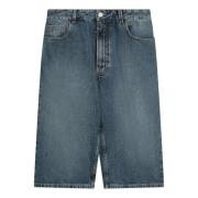 Alaïa Regular Fit Denim Jeans Blue, Dam