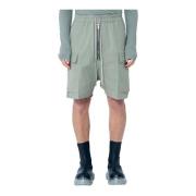 Rick Owens Cargo Long Shorts Green, Herr